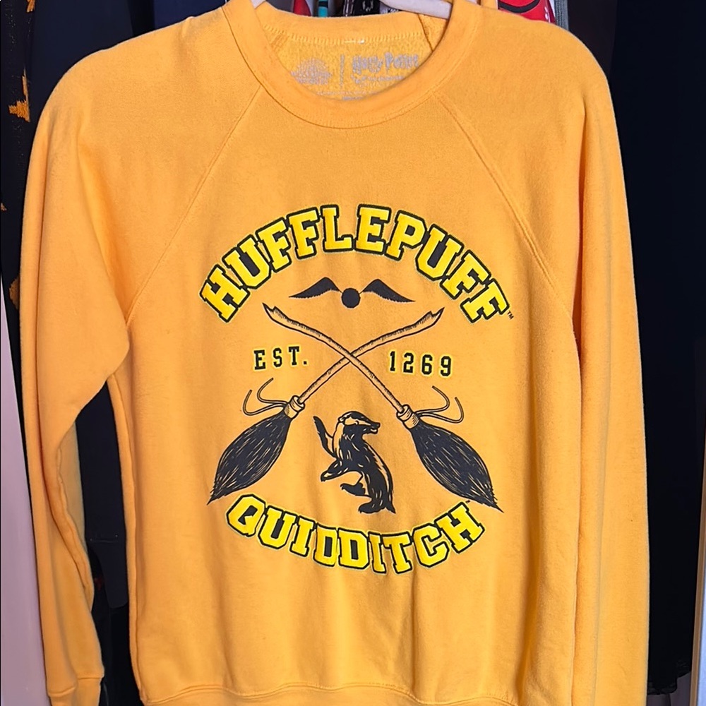 Hufflepuff Quidditch Yellow Sweater
